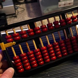 🔥🔥Vintage Wooden Lotus Flower Brand Chinese Abacus🔥🔥
